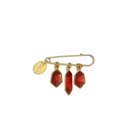 DELMO pin brooch